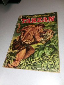 Tarzan #55 Painted Cover Dell Golden Age Comics 1954 Edgar Rice Burroughs book