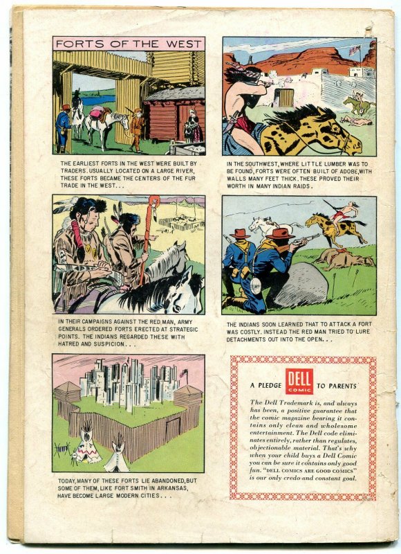 Dragoon Wells Massacre- Four Color #815 1957- 15 cent cover VG-