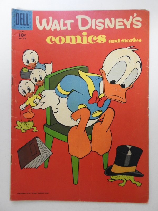 Walt Disney's Comics & Stories #200 (1957) Sharp VG Condition!