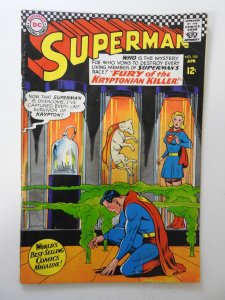 Superman #195 (1967) GD/VG Condition moisture damage