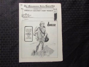 1972 MENOMONEE FALLS GAZETTE Comic Weekly #48 Nov 13 FN- 5.5 Air Hawk Ambler