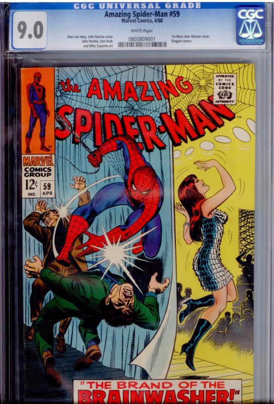 Web Of Spider-Man #39 CGC Graded 9.0 Marvel June 1988 White Pages Comic  Book.