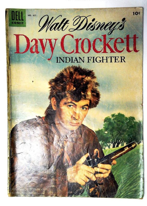 Four Color (Davy Crockett) #631 (1955) Dell Comics 1st Print Comic Book