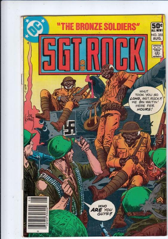 Sgt. Rock #355 (Aug-81) VF/NM High-Grade Sgt. Rock, Easy Co.