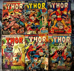 THOR 195-355, 44 dif + Ann 8-10; 1972-1985 Marvel Comics Mighty Avenger G-VG/+