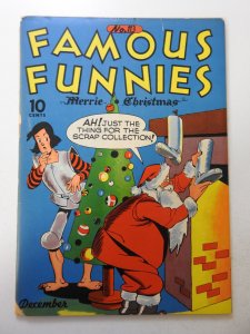 Famous Funnies #113 (1943) PR Condition cover detached, book-length spine split