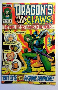 Dragon's Claws #1 (1988) Marvel UK 1st Print Comic Book