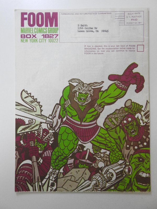 FOOM #4 (1973) Awesome Read W/Dr. Doom Featured! unmarked Puzzles! Fine/VF Cond