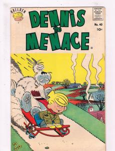 Dennis The Menace #40 FN Hallden Fawcett Comic Book Silver Age 1960 DE2