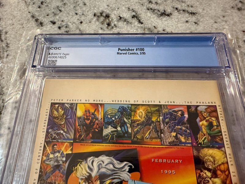 Punisher # 100 CGC Graded 8.5 Marvel Comic Book Variant Cover JH25