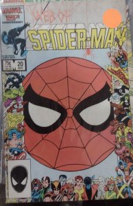 Web of spider-man # 20   1986 marvel disney 25th anniversary frame
