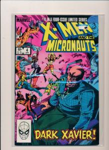 MARVEL 4 issue limited series The X-MEN and the Micronauts #1-4 VF (PF64) 