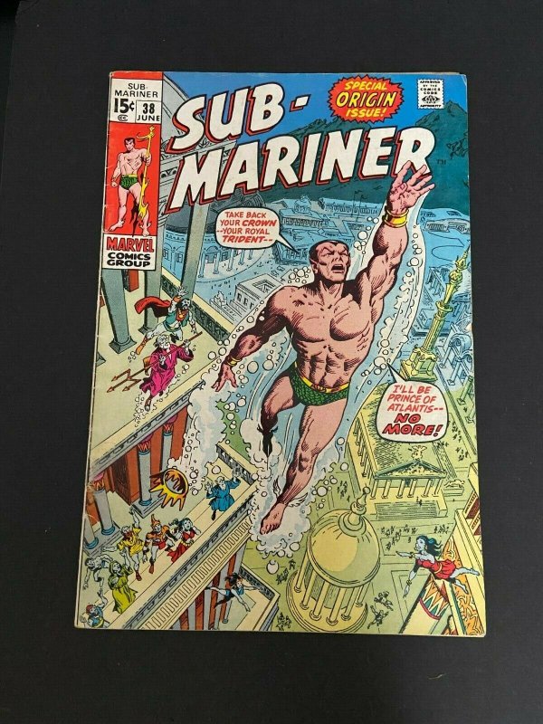 Sub-Mariner 38 FN/VF Origin Retold  (Marvel June, 1971)