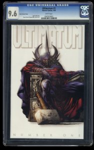 Ultimatum #1 CGC NM+ 9.6 White Pages 1:100 Finch Variant Cover!