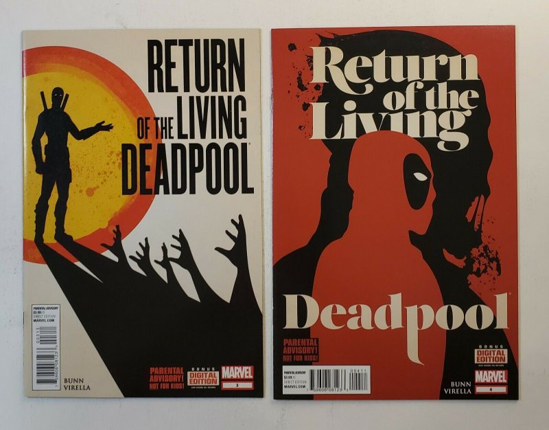 Return Of The Living Deadpool #1-4 NM/MT 9.6-9.8 Complete Set Marvel Comics 2015