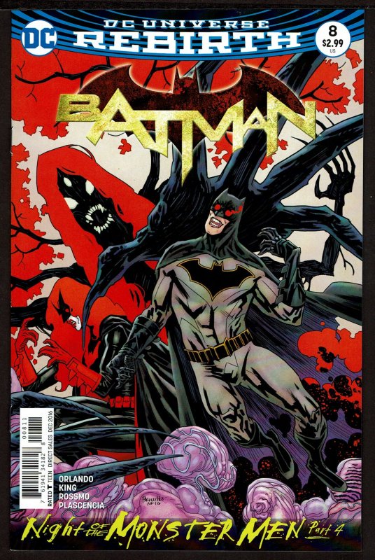 Batman #8 Rebirth (Dec 2016, DC) 0 9.2 NM-