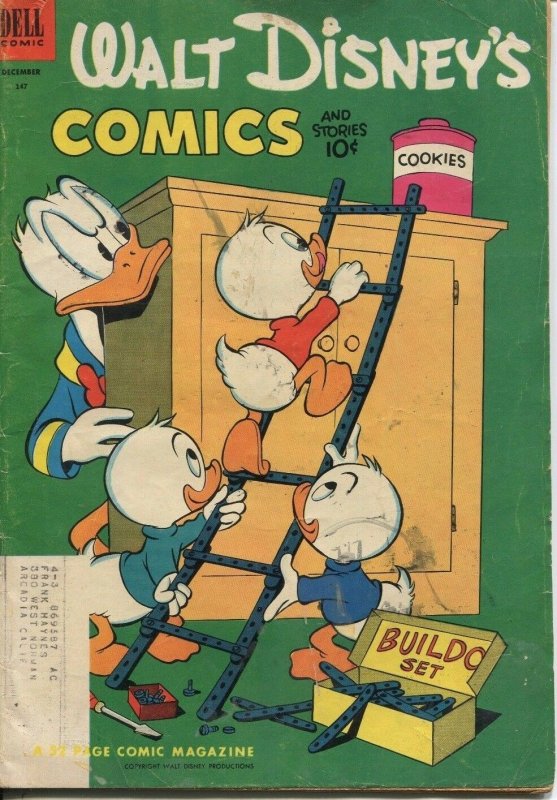 1953 Walt Disney's Comics & Stories #147 ~Barks Art~ (Grade 4.0) (WH)