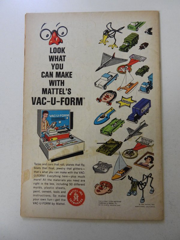 Star Spangled War Stories #127 (1966) VG/FN condition stains back cover