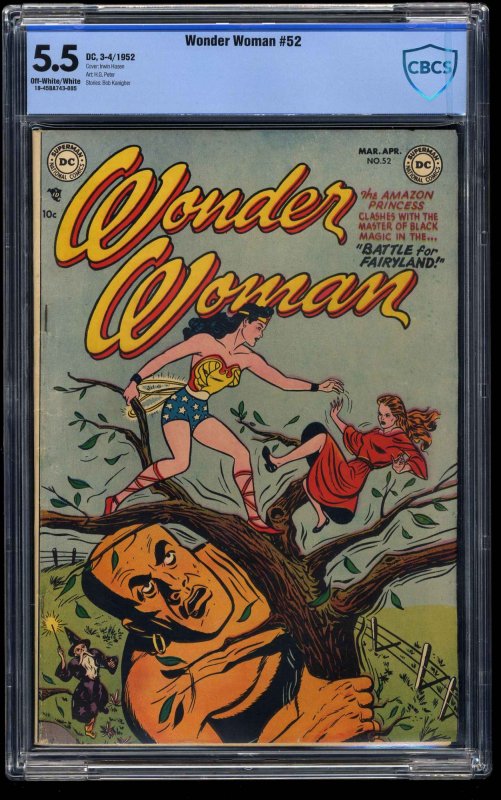 Wonder Woman #52 CBCS FN- 5.5 Off White to White