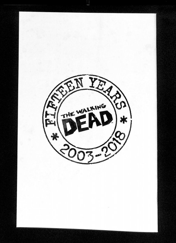 Walking Dead 15th Anniversary Edition #2 Virgin Cover Variant 1:4