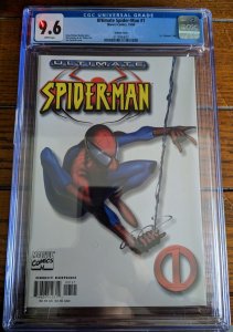 ULTIMATE SPIDER-MAN #1 2000 CGC 9.6 RARE WHITE VARIANT 1st IN SERIES KEY ISSUE 