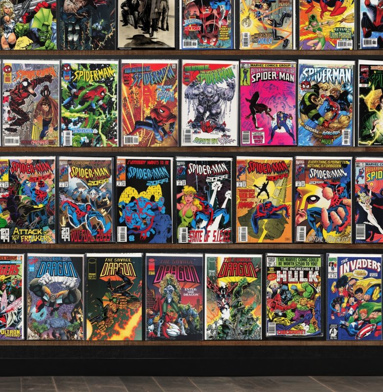 Huge Lot 140+ Comics with Spider-Man 2099, The Avengers & More!