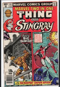 Marvel Two-in-One #64 (1980) Stingray [Key Issue]