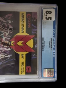 Miracleman #1 CGC 8.5 Reintroduction of Marvelman Eclipse 1985