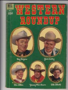 Dell Giant Western Roundup #2 (Jan-53) VG+ Affordable-Grade Roy Rogers, Dale ...