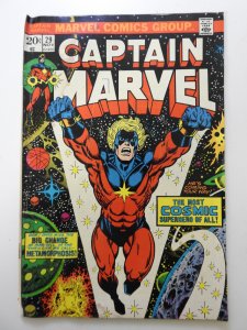 Captain Marvel #29 (1973) Moisture Stain GVG Condition!