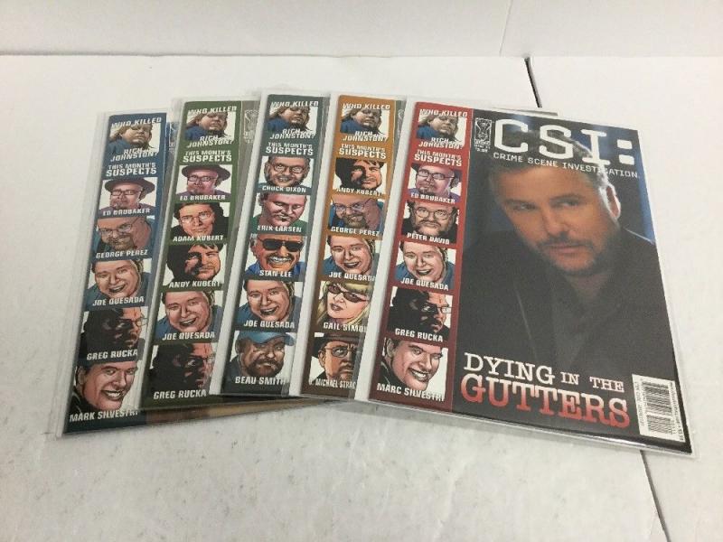 CSI Dying In The Gutters 1-5 Lot Set Run Nm Near Mint IDW IK