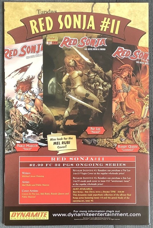 Red Sonja Vs. Thulsa Doom #4 Gabrielle Dell'Otto Variant (2006, Dynamite) NM