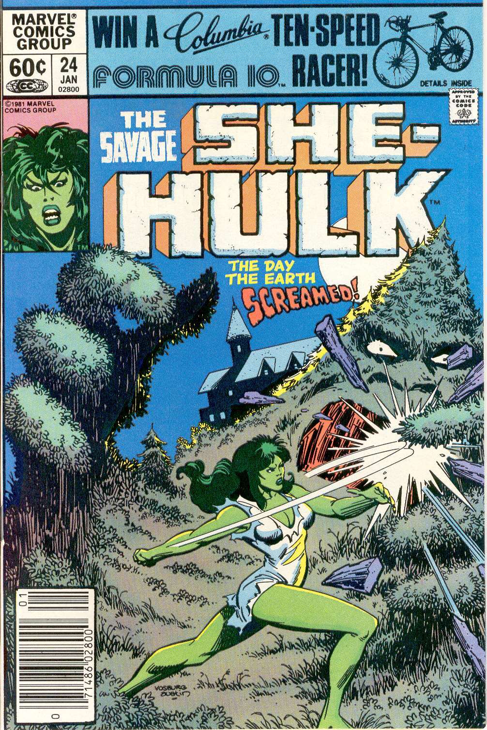 Savage She Hulk The Newsstand FN Marvel Penultimate Issue Comic Books Bronze Age