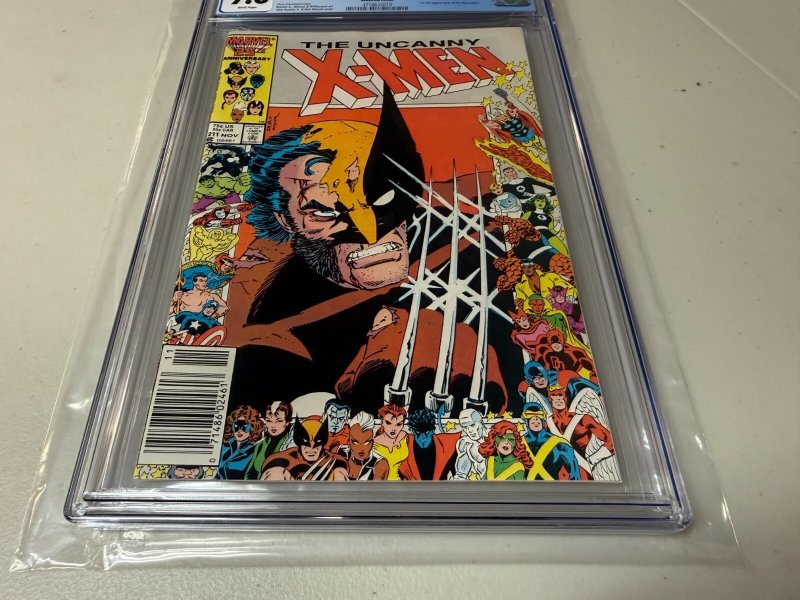 Uncanny X-Men # 211 CGC Graded 9.8 Marvel Comic Book Newsstand Variant 1986 JH30