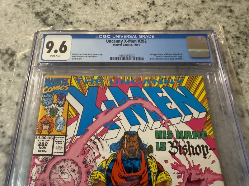 Uncanny X-Men # 282 CGC Graded 9.6 Marvel Comic Book 1st Bishop Appearance JH19