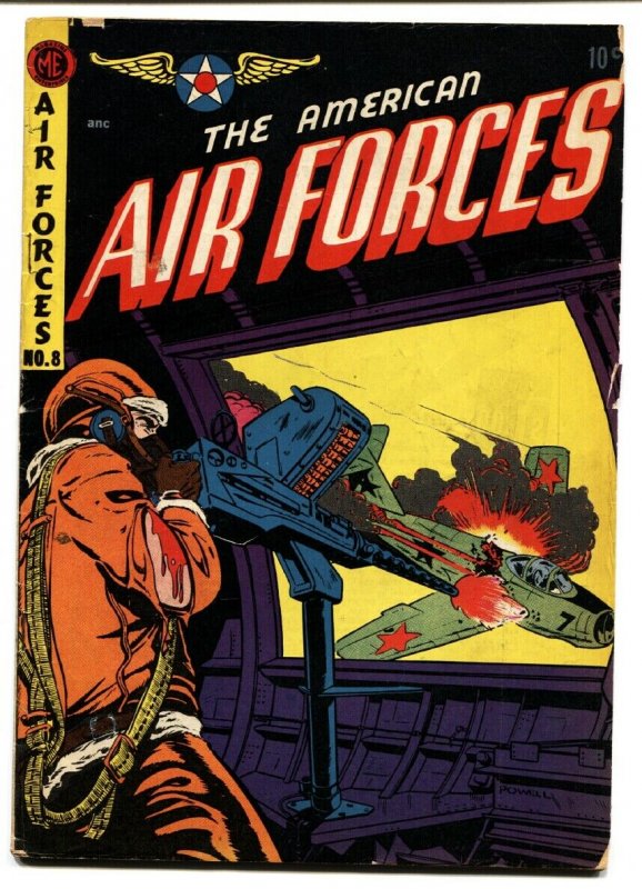 American Air Forces #8 1952- BOB POWELL cover art  Golden Age 