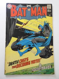 Batman #219 VG/FN Condition! moisture stain bc, manufactured w/ 1 staple