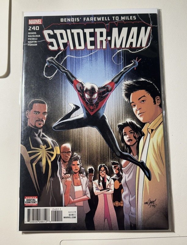 Marvel Comics Unread Miles Morales #240 Comic Book Spider-man 2018