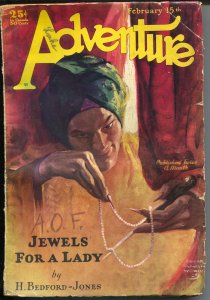 Adventure 6/1930-Popular-Wittack cover-pulp thrills-H Bedford-Jones-G