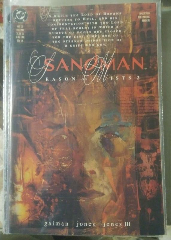 SANDMAN # 23 1991 DC COMICS NEIL GAIMAN  season  of mists pt 2+ LUCIFER