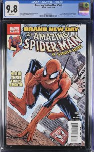 (2008) AMAZING SPIDERMAN #546 1st MISTER NEGATIVE! Brand New Day Pt 1 CGC 9.8