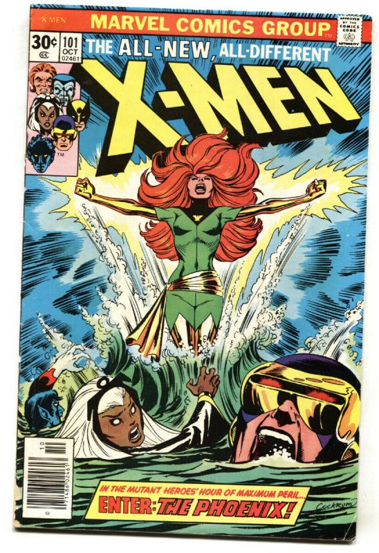 X-MEN #101 Key Marvel issue-Phoenix-comic book-1976-VG 