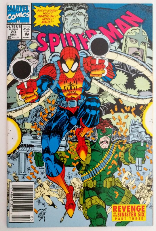 Spider-Man #20 (VF/NM, 1992) Newsstand Edition