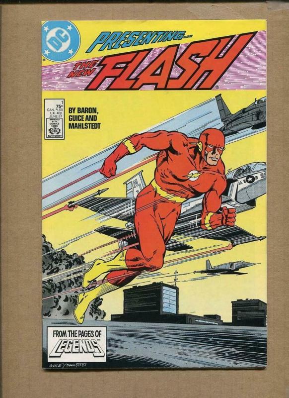 FLASH #1, NM-, Mike Baron, Teen Titans, Guice, 1987, more DC in store