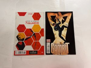 4 Marvel Comics New Mutants 18 Hawkeye 18 Gambit 2 Fallen Son Wolverine 80 JW37