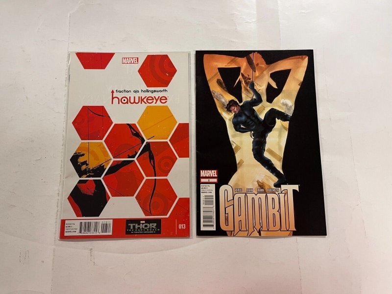 4 Marvel Comics New Mutants 18 Hawkeye 18 Gambit 2 Fallen Son Wolverine 80 JW37