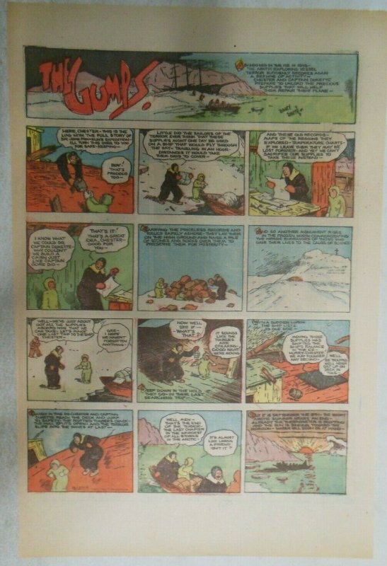 (40) The Gumps Sundays by Sidney Smith from 1935 Tabloid Page Size !
