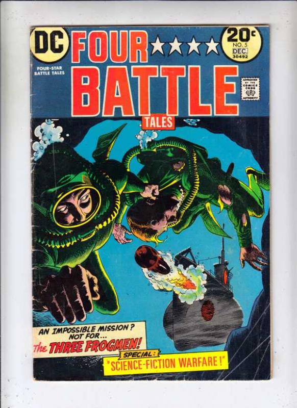 Four Star Battle Tales #5 (Dec-73) VG Affordable-Grade The Three Frogmen