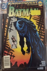 Batman # 507 1994, DC knightquest the crusade  rare newstand  variant