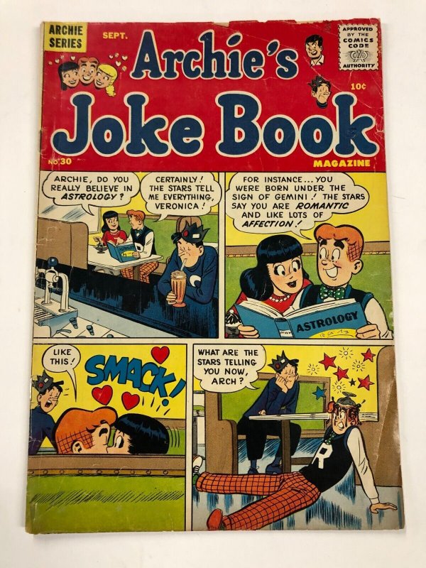 ARCHIES JOKE BOOK  30   (September 1957) VERY GOOD